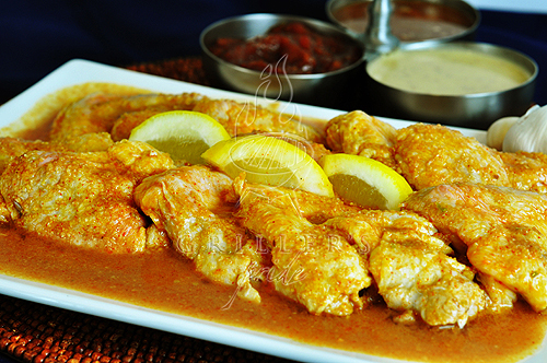 Marinated Chicken Wings in LEMON AND HERB SAUCE (12 Wings)