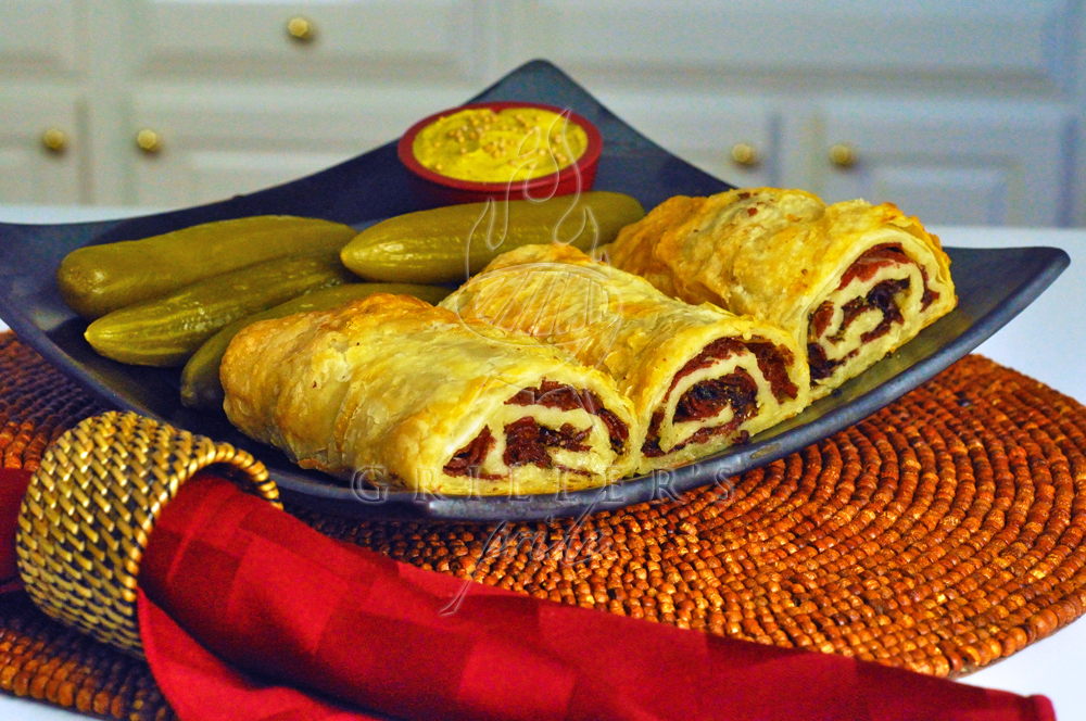 Kosher Deli Rolls, Corned Beef & Beef Pastrami Baked in Puff Pastry