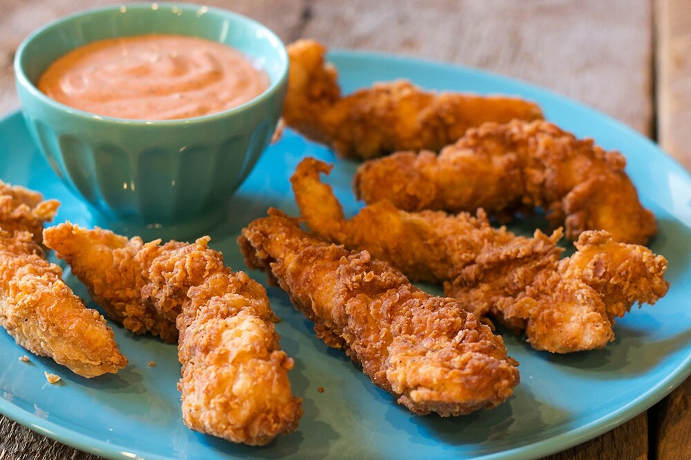 Kosher Fried Chicken Tenders Fried Chicken Breast TENDERS, Breaded