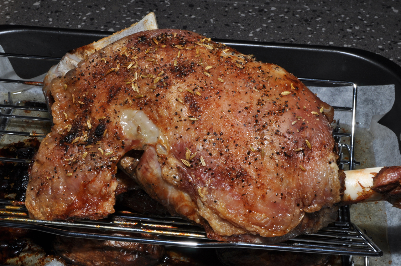 Kosher Lamb Shoulder Roast, Bonein, Untrimmed This roast is a single