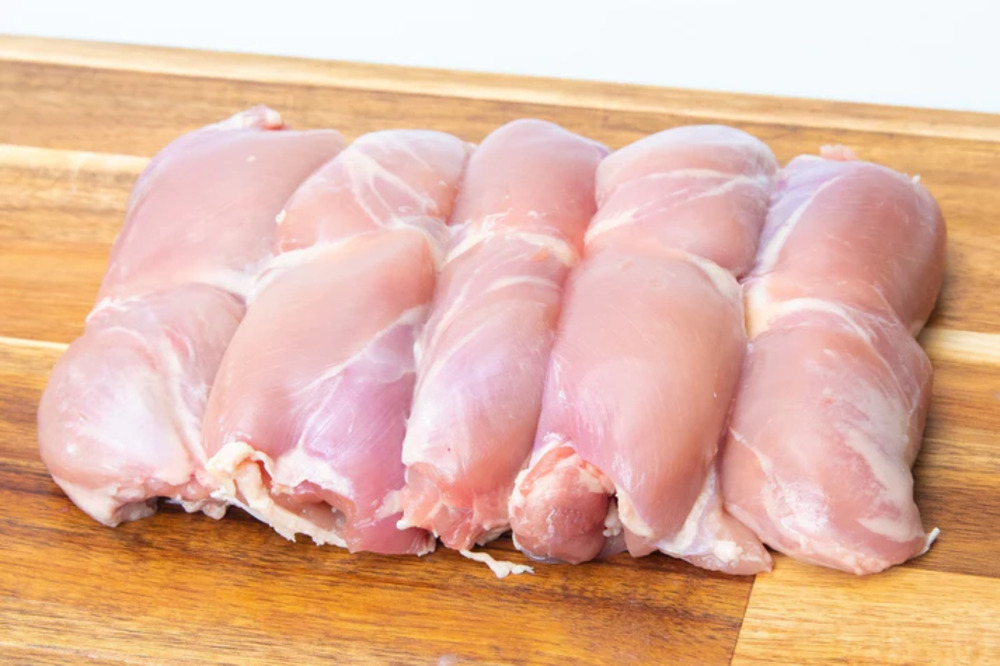 Kosher Chicken Leg Quarters, Boneless, Skinless, IsraeliStyle Pargiot