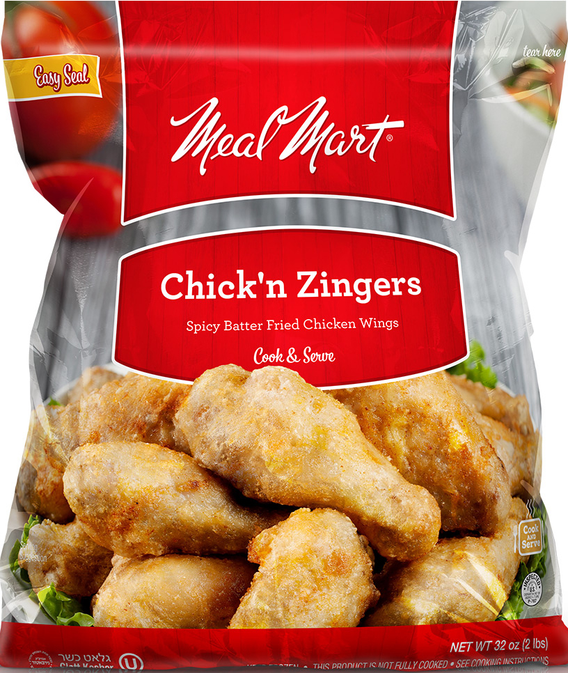 Chicken Zingers Kosher Wings, MealMart Chicken Zingers Wings, MealMart, Cook 'n Serve in a